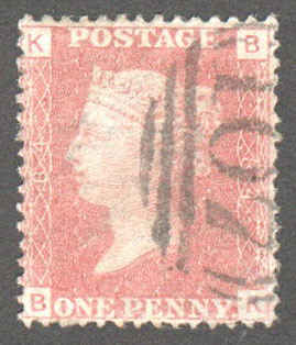 Great Britain Scott 33 Used Plate 84 - BK - Click Image to Close